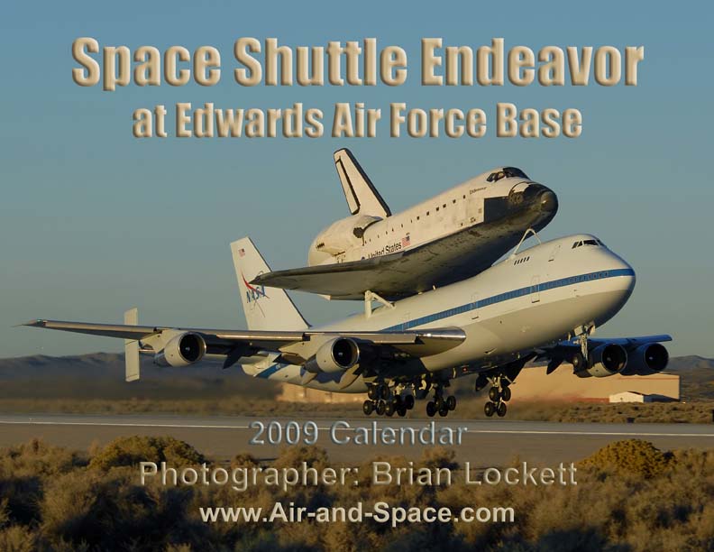 Lockett Books Calendar Catalog: Space Shuttle Endeavor at Edwards Air Force Base